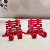 1/2Pcs Red Chinese Wedding Decorations Traditional Creative 3D Xi Word Ornaments Joint Movability Photo Props