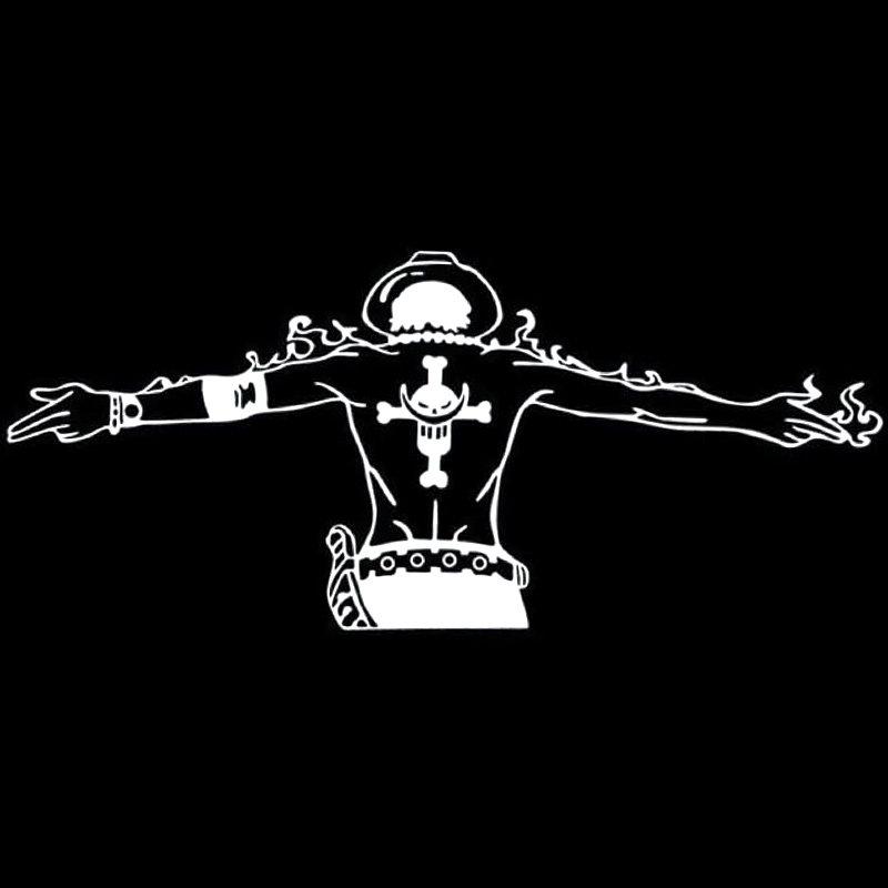 Аниме Наклейка One Piece Крутой Луффи Эйс Авто Наклейки Водонепроницаемые Солнцезащитные Ноутбук Окно Багажник Наклейка