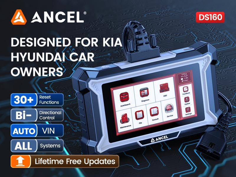 Диагностический инструмент ancel DS160 OBDII - Версия для обслуживания всех систем автомобиля