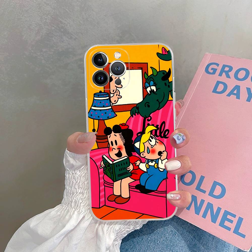 Cartoon The Little Lulu Show Cute Phone Case For IPhone 17 16 15 14 13 12 11 Pro XS Max Plus Soft Silicone Cover