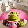Personalized S-Shrek Round Chair Office Rug - Perfect for Mat, Office Chair & More - Ideal Gift for Birthdays and Holidays