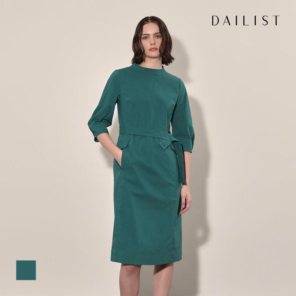 DAILIST Круглое однотонное платье_Mdeoa4F6141
