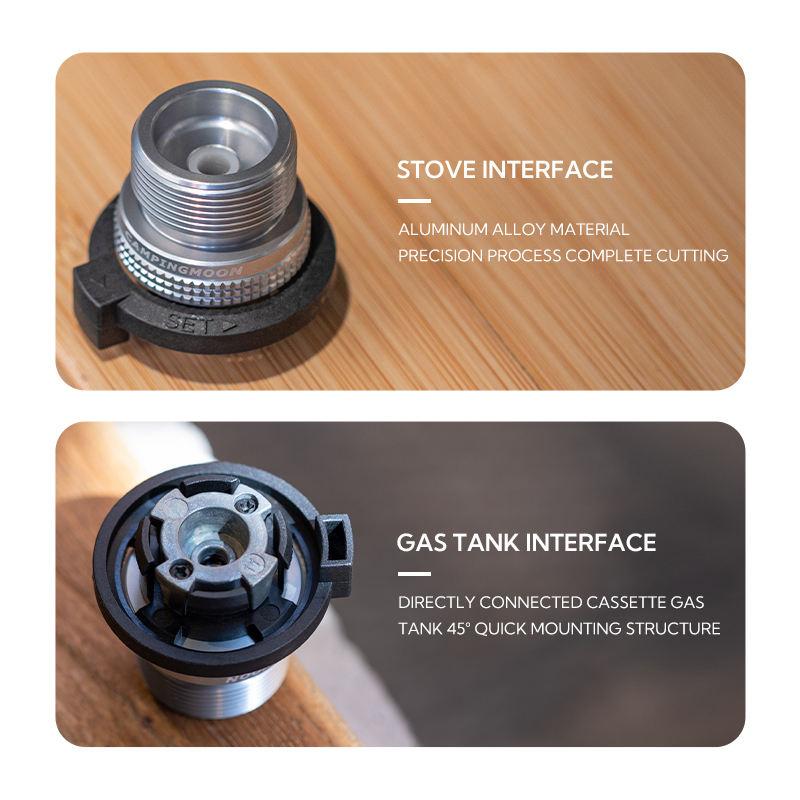 CAMPINGMOON Z19 Portable Reusable Durable Aluminum Alloy Butane tank Propane Can Adapter Gas Stove Canister Adapter