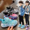 Детские бархатные спортивные туфли 2025 новая зимняя обувь на двух хлопковых подошвах, кроссовки для бега для мальчиков, универсальная повседневная обувь для девочек