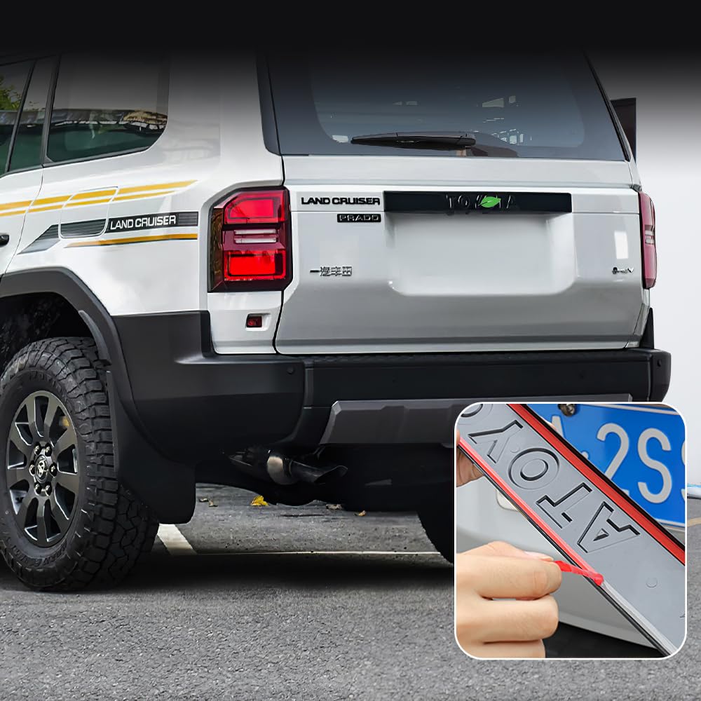Onami Toyota Land Cruiser 250 Задняя дверь Задний бампер Верхняя Новая Эксклюзивная АБС-накладка серии LAND CRUISER 250, Накладка, 1 шт. [Углеродное волокно] PRD-29-T