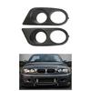 2X Front Bumper Fog Light Cover For BMW E46 M3 2001 2002 2003 2004 2005 2006 Car Dual Hole Surround Air Duct Grille Racing style