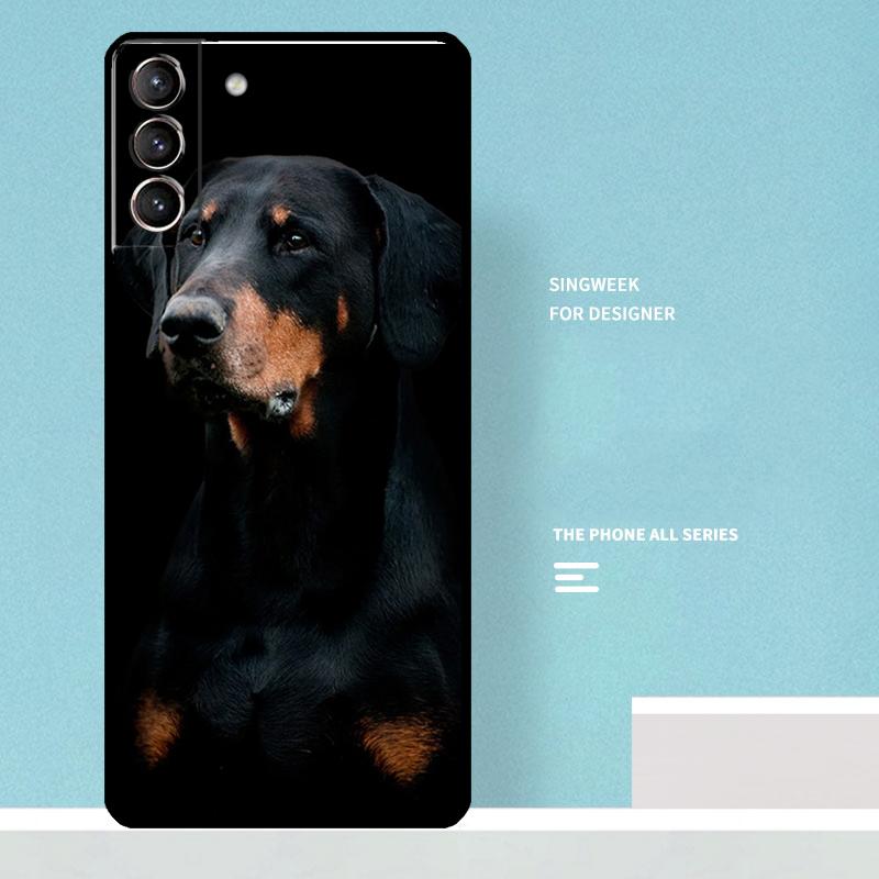 Doberman Dog Case For Samsung Galaxy S24 Ultra S20 S21 S22 S23 S25 Ultra S9 S10 Plus S25 FE Phone Cover