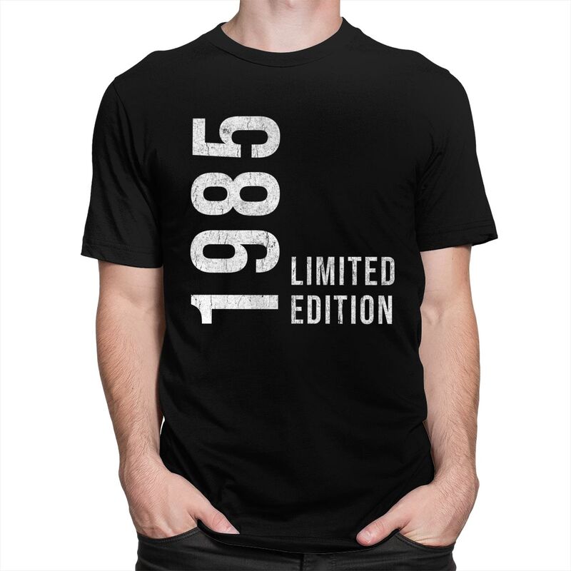 Awesome 40th Retro Vintage 1985 Printed T Shirt Men 100 Cotton Tshirt Custom Years Birthday Gift Tees Fashion Tshirts