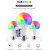 E26/E27 Умная лампа светодиодная RGB с изменением цвета RGBW прожектор AC85-265V домашний пульт дистанционного управления атмосферный ночник