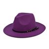 Jazz Hat, цилиндр, 3 заклепки, однотонный цилиндр, мужская и женская широкая шерстяная шляпа, ретро, большой размер