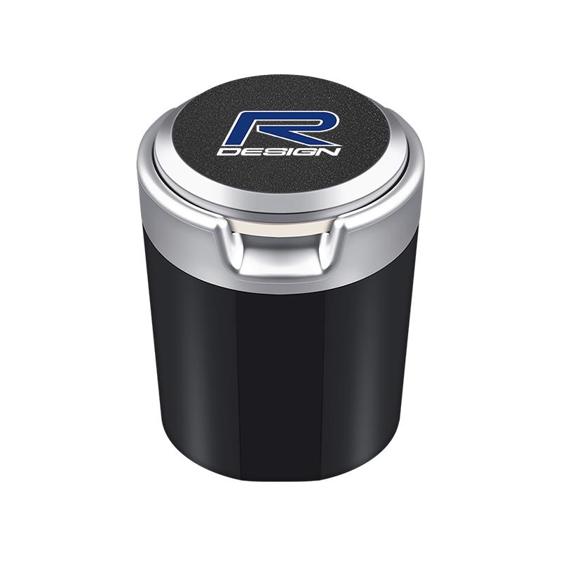 Светодиодная автомобильная пепельница, портативный мусорный бак, контейнер для хранения для Volvo XC60 S60 V40 V50 V60 S80 S40 C30 AWD C70 S40 S60 S80 S90