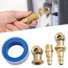 2Pcs Quick Plug Ball Inflator Air Clamp Kits 1/4inch FNPT Tire Inflator Gauge Nozzle  For Air Chucks