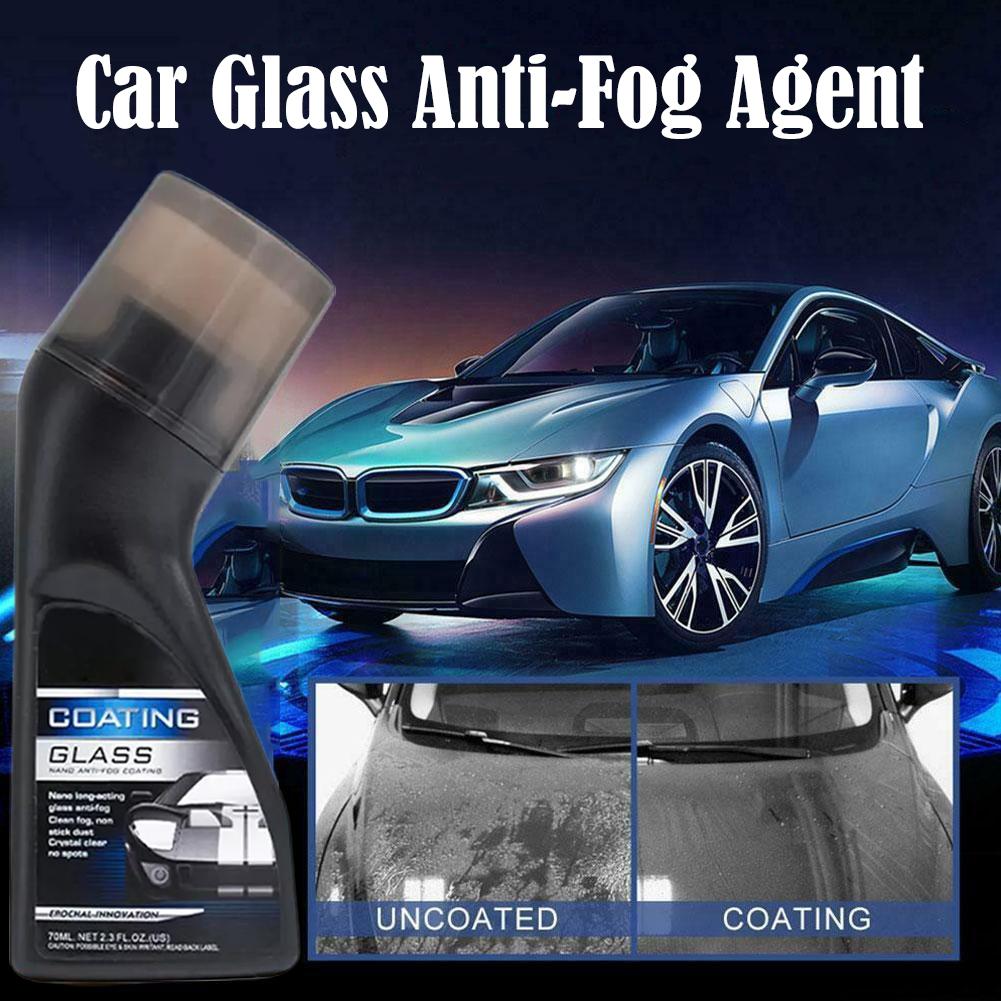 Car Anti-Fog Spray 70ml Glass Antifog Coating Agent for Auto Windows Screens Mirrors Windshields Defogger and Cleaner 1/2pc P2N6