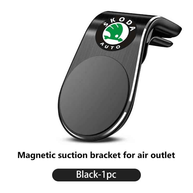 sfrab5 Car Magnetic L-Type Phone Holder Car Smart Phone Stand Clip For Skoda Kamiq Karoq Octavia 2 3 Rapid Scala Kami Fabia VII VRS