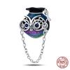 Original Owl Beads 100% 925 Silver Lucky Cat Elephant Charms Fit Original 925 Bracelet DIY Jewelry Making Women's Gift