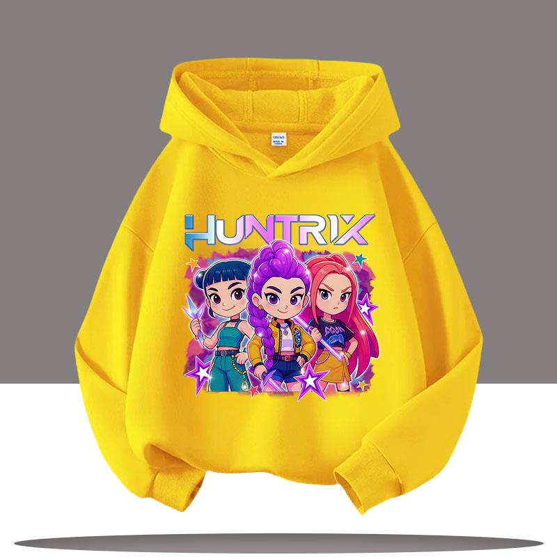 Толстовки K-Pop Demon Hunters для детской осени-зимы, новая хлопковая толстовка, модная толстовка из фильма 2025 года для взрослых, детей, будущих мам, топ