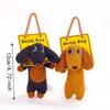 Stuffed Animal Sausage Dog Keychain Pet Lovers Puppy Hanging Toy Dachshund Plush Pendant  Kids Toy
