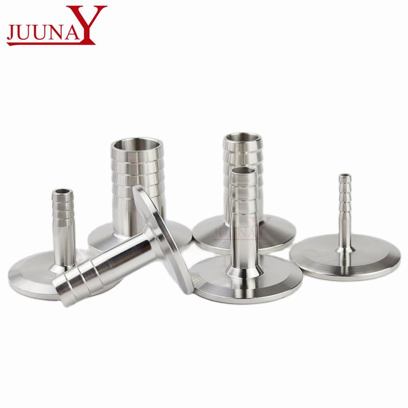 6mm/8mm/10mm/12mm/19mm/51mm Stainless Steel SS304 Sanitary Hose Barb Pipe Fitting Ferrule OD 50.5mm-64mm fit 1.5" 2" Tri Clamp