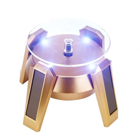 Дирижабль НЛО Вращающаяся Подставка Дисплей 360 Градусов Солнечная Двойного Назначения Автоматический Поворотный Столик для Витрины