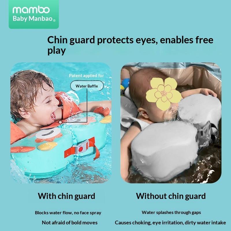 Non-inflatable Armpit Ring Chinchilla Split Adjustable Swimming Ring 3 Months-6 Years Old