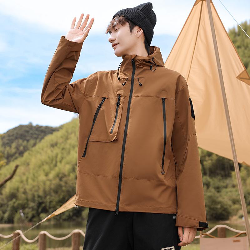 Women Mens Lightweight Hooded Waterproof Rain Jacket Breathable Raincoat Shell for Outdoor Mountain Hiking