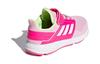 adidas Fortafaito EL K Удобные Нескользящие и Дышащие Низкие Детские Беговые Кроссовки Розово-Белые Детские F36104