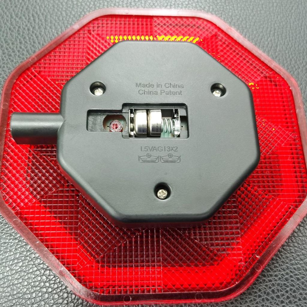 For Car LED Stop Sign With Light Flashing Warning Indicator LED Stop Sign For Garage Parking For Home Outdoor Road Pathway