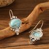 Модные серьги-подвески с подвесками из винтажного жемчуга, памятные подарки для друзей, женские, 1 пара, элегантные, подходят для праздника, бирюзовые
