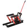 Motorcycle Hydraulic Jack Stand 680 Kg ATV Lift For Garage Track Adjustable Height 24 36 Cm With Platform Anti Slip Pad