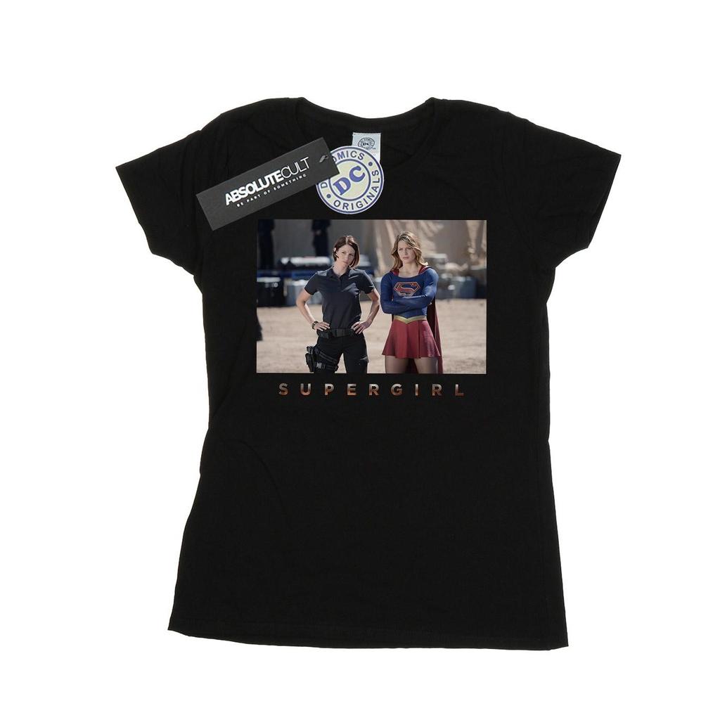 DC Comics Womens/Ladies Supergirl TV Series Sisters Photograph Cotton T-Shirt