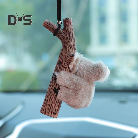 Подвесное украшение для автомобиля, коала, черепаха, панда, объятия, пень, подвеска, зеркало заднего вида, декор для воздуховода, милые аксессуары для салона автомобиля