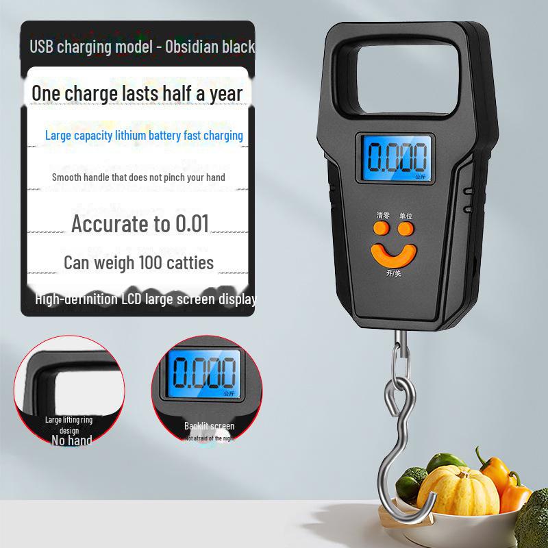 Высокоточные мини-портативные электронные весы для багажа 50 кг