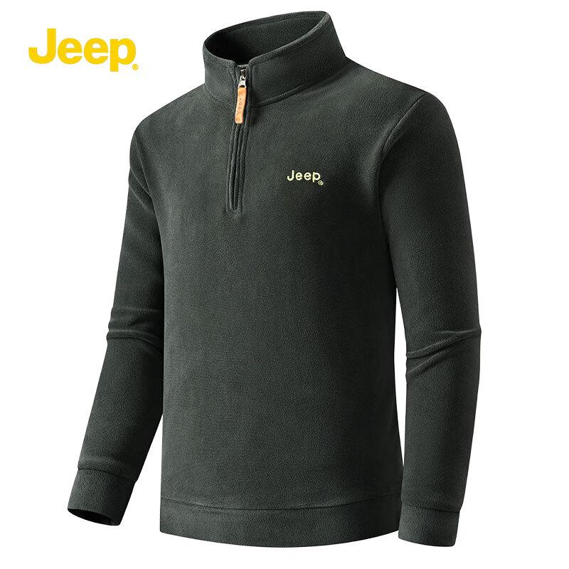 Jeep Мужская флисовая толстовка для активного отдыха