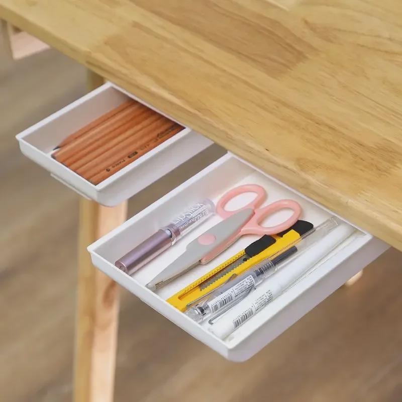 Invisible Drawer Under-Desk Storage Box