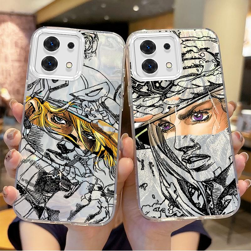 Чехол для телефона Gyro Zeppeli JoJo Steel Ball Run Для Redmi Note13 12 11 10 9 ProPlus 14C 13C 12C 10C 9C A2 A1 Градиентный Нескользящий Чехол