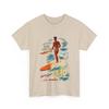 Футболка Surf Hawaii Ретро Гавайская футболка для серфинга Винтажное гавайское искусство Волны Вайкики
