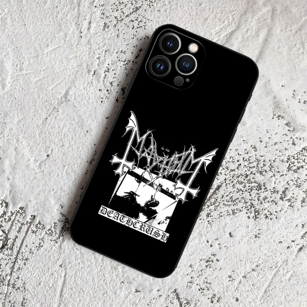 Чехол для телефона Burzum Mayhem Live In Leipzig для iPhone 15 14 13 12 11 Pro Max Xr X Xs Mini 8 Plus SE 2022 Черный Мягкий Силиконовый Чехол