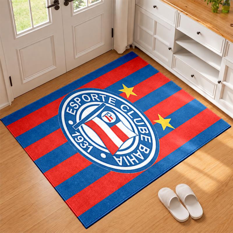 Esporte Clube Bahia Carpet Door Mat for Living Room or Bedroom Protective Mat Under Chair Office Decoration Christmas Gift Birthday Present