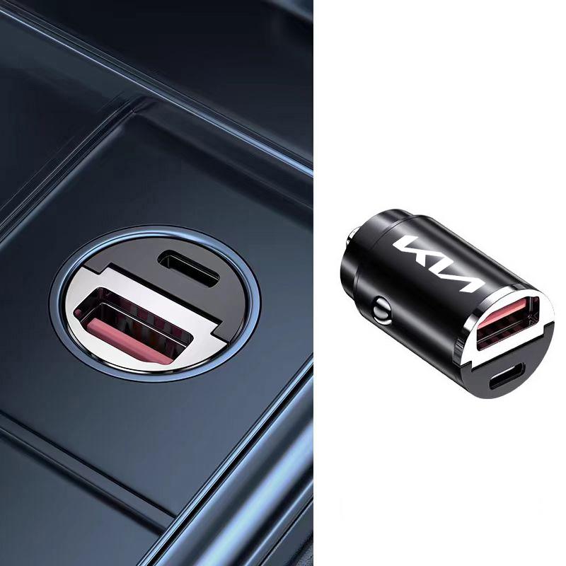 SKTF2 KIA Car Interior Charger 3 In 1 Charging Cable Accessories For KIA EV6 Stinger RIO Sorento Picanto Ceed Borrego Syros K4 K5 K8