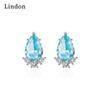 Lindon Women Copper Alloy Zircon Earrings Drop Earrings For Women Wedding Party Gifts
