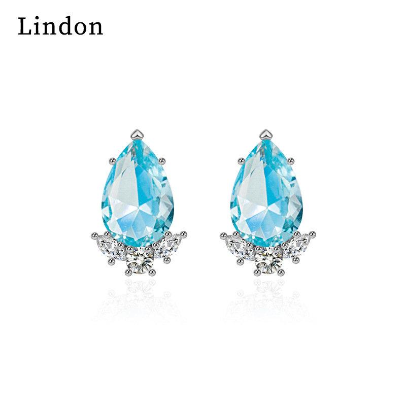 Lindon Women Copper Alloy Zircon Earrings Drop Earrings For Women Wedding Party Gifts