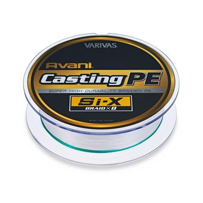 Varivas Avani Casting PE 8 Белая леска Si-X, 400 м, #5, 80 фунтов, Нити,