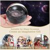 3D Galaxy Crystal Ball with LED Light Base Glass Planet Sphere Galaxy Model Figurine Night Light Astronomy Decoration Gifts