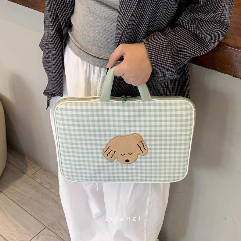 Милый клетчатый рукав: Подходит для 11-дюймового iPad Pro и 14-дюймового ноутбука, Защитная сумка для хранения