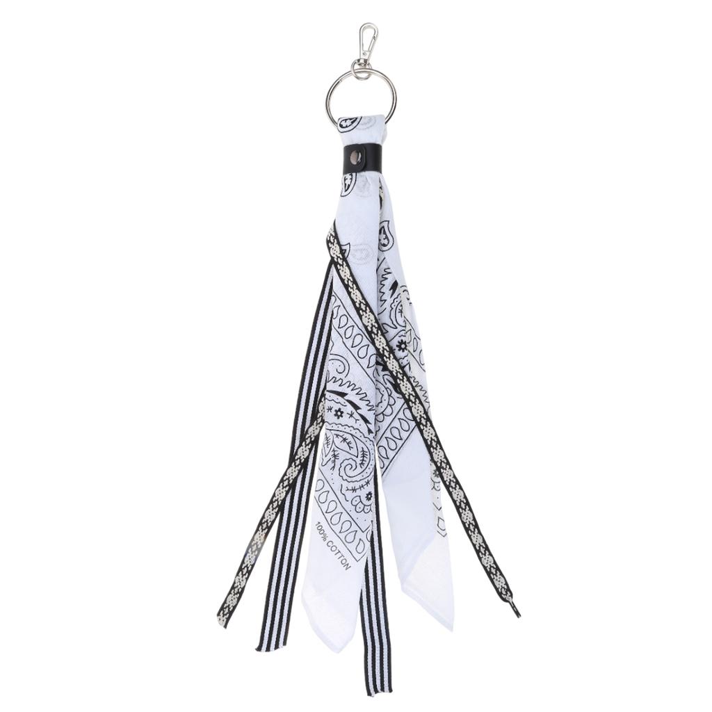 Hip Hop Kerchief Pants Chain Paisley Bandana Wallet Chain Ribbon Biker Headscarf Metal Keychain Bags Pants Jewelry Gift