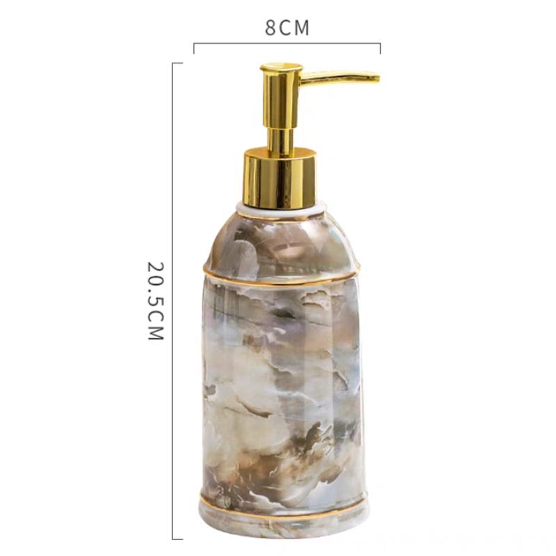 Керамическая бутылка для жидкого мыла Дозатор для мыла Контейнер для мыла Насос для мыла Дозатор для мыла Заправляемая бутылка для мыла