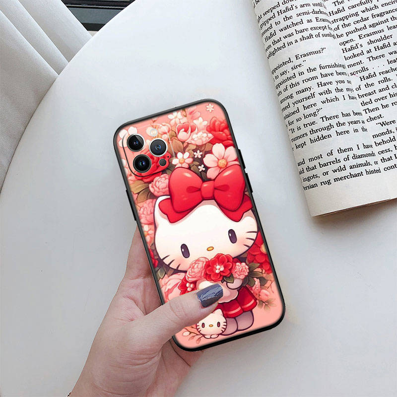 Чехол для телефона II8 Hello kitty для Xiaomi Poco C51 C50 C55 C65 C40 F6 F5 X6 X4 X3 X2 M6 M5 M4 M3 M2 F3 F2 F1 12 12X 9T 10T Pro CC9E A3 A2 A1