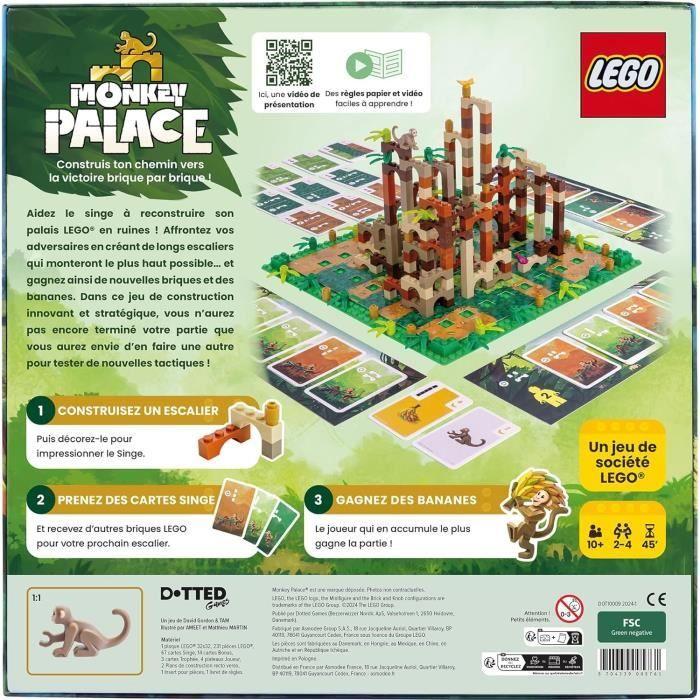 Lego® Monkey Palace - Asmodee - Construisez Votre Chemin vers la Victoire Brique par Brique ! - 10 ans et + - 2 à 4 Joueurs - 45 mn