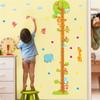 Child Growth Height Ruler Wall Sticker For Kids Room Cartoon Cat Animals Wall Stickers Baby Height Measure Ruler Wall Sticker