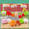 Magnet Holder Key With Plush Fun Fruit Coconut Orangedesign For Home Use
